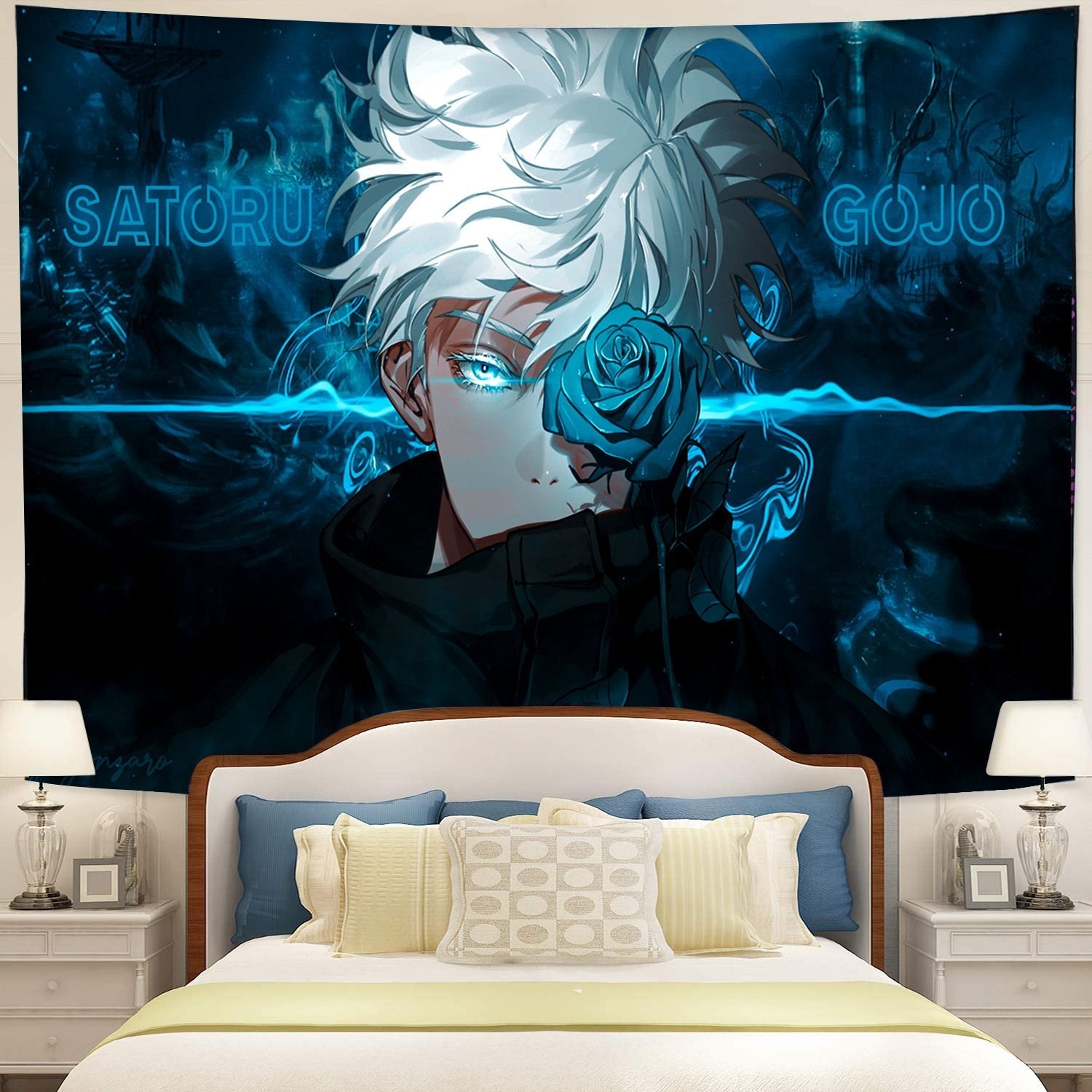 Satoru Gojo Jujutsu Kaisen Anime Tapestry Room Decor Nearkii