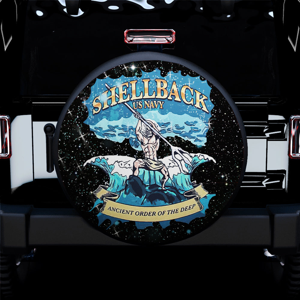 Shellback, Us Navy Jeep Car Spare Tire Cover Gift For Campers Nearkii