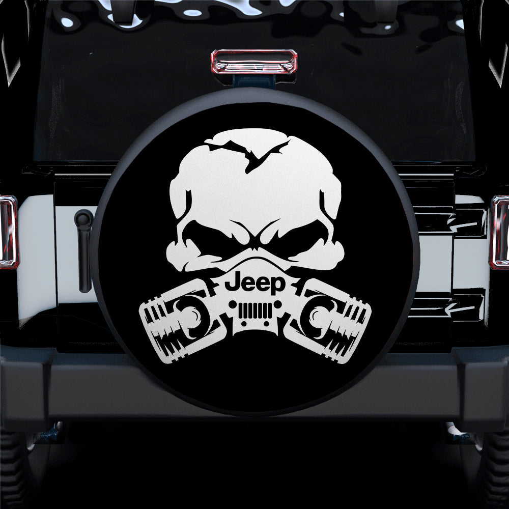 Skull Jeep Car Spare Tire Covers Gift For Campers Nearkii