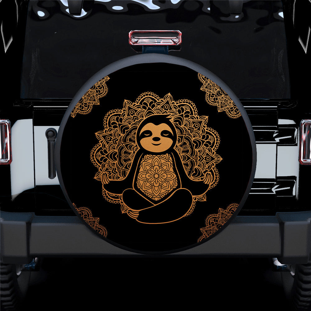 Sloth Mandala Yoda Car Spare Tire Covers Gift For Campers Nearkii