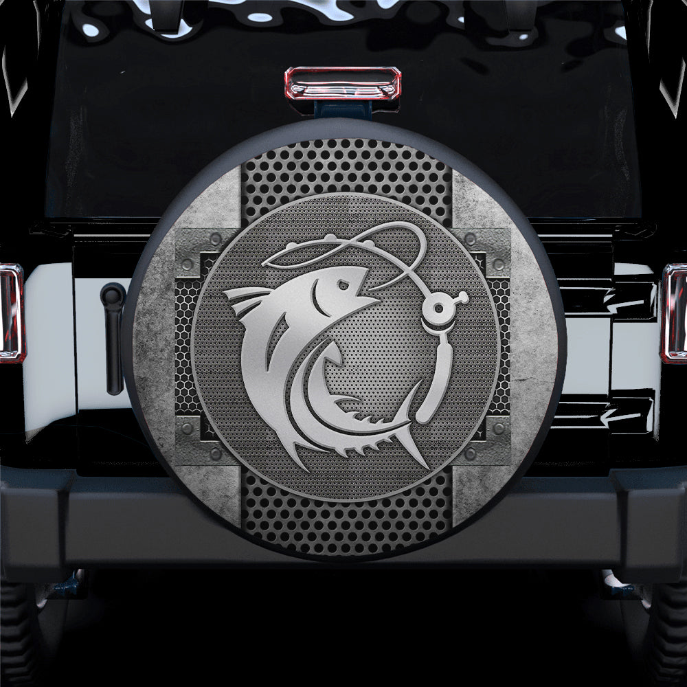 Fishing Fisherman Jeep Car Spare Tire Cover Gift For Campers Nearkii