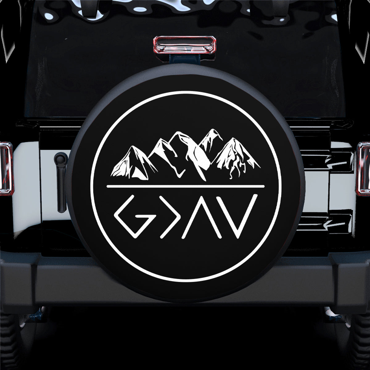 Mountain Camping Jeep Car Spare Tire Cover Gift For Campers Nearkii