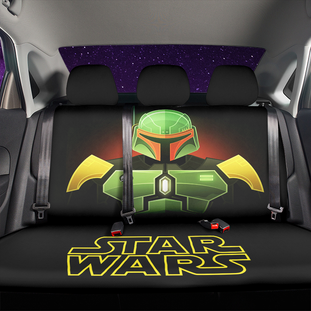 Boba Fett Car Back Seat Covers Decor Protectors Nearkii