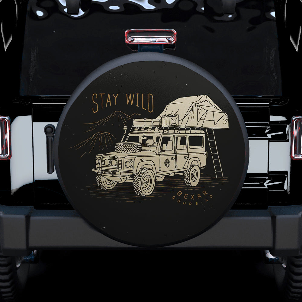 Stay Wild Jeep Jeep Car Spare Tire Cover Gift For Campers Nearkii