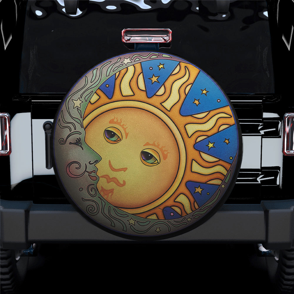 Sun And Moon Spare Tire Cover Gift For Campers Nearkii