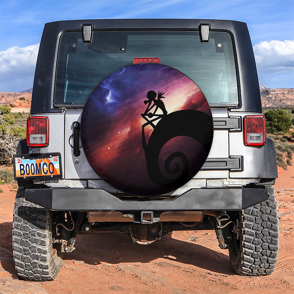 Thinking Jack Nightmare Before Christmas Car Spare Tire Covers Gift For Campers Nearkii