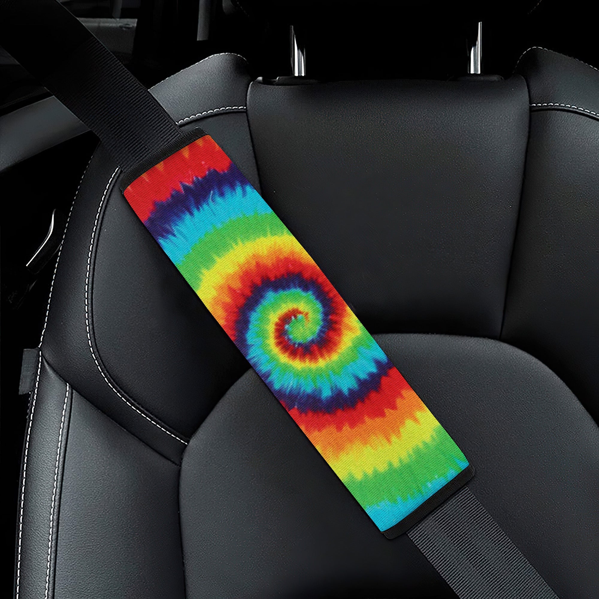 Tie Dye Premium Custom Car Seat Belt Covers Nearkii