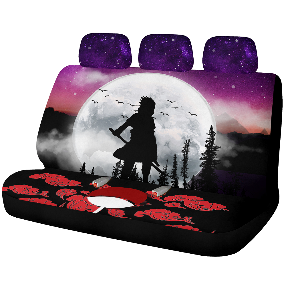 Uchiha Sasuke Naruto Sunset Car Back Seat Covers Decor Protectors Nearkii