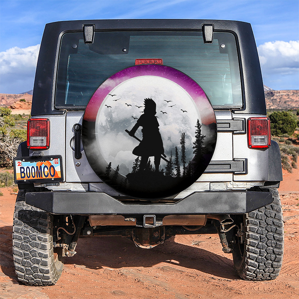 Uchiha Sasuke Naruto Moon Night Car Spare Tire Covers Gift For Campers Nearkii