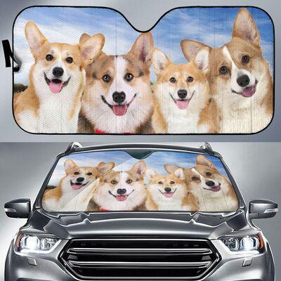 Corgi Face Auto Sun Shadecorgi Face Auto Sun Shade Windshield Accessories Decor Gift Nearkii