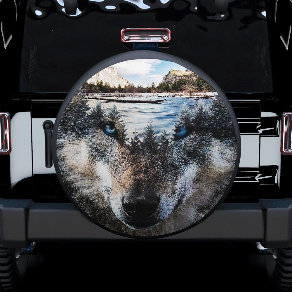 Wolf Art, Wild Animals Car Spare Tire Cover Gift For Campers Nearkii