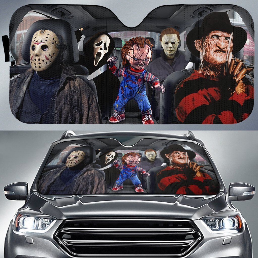 Horror Character Lover Auto Car Sun Shades Nearkii