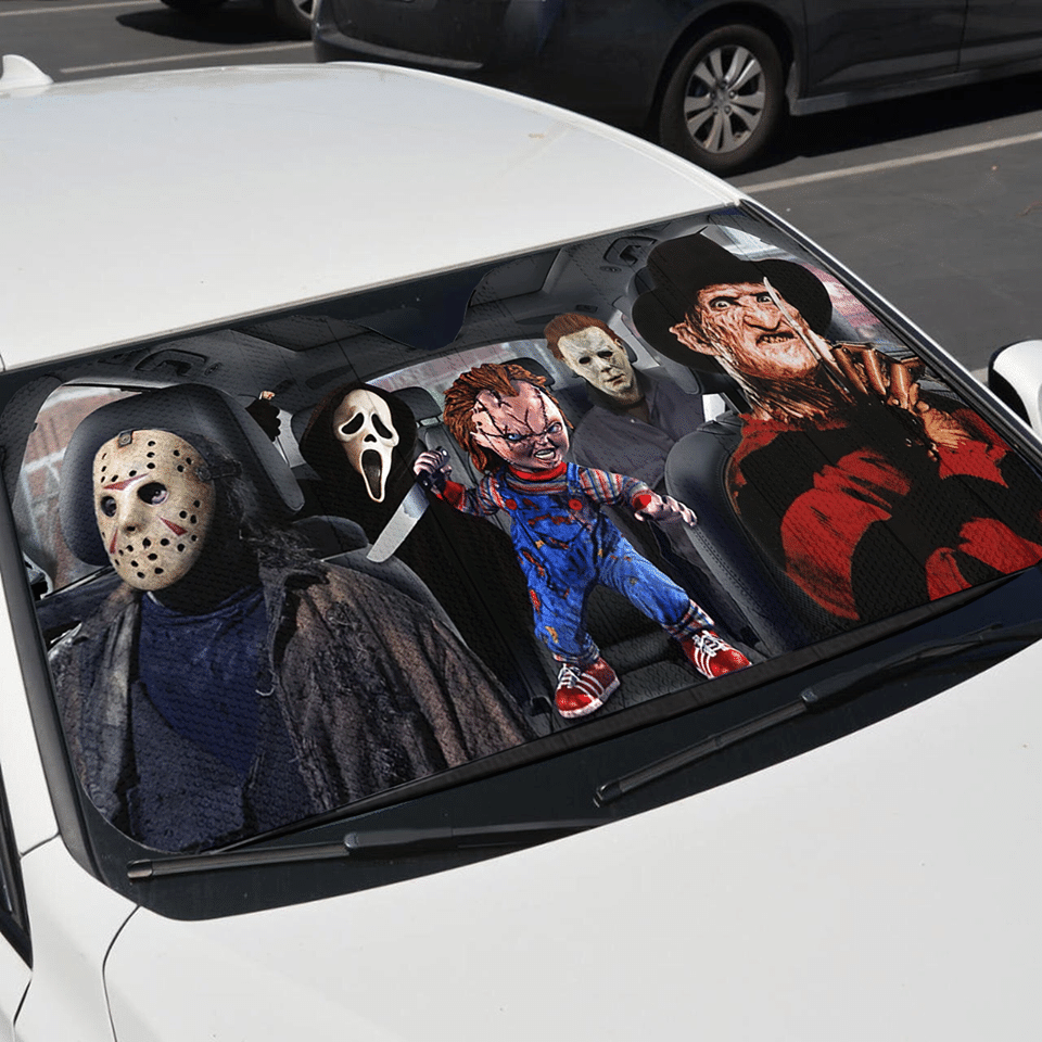 Horror Character Lover Auto Car Sun Shades Nearkii