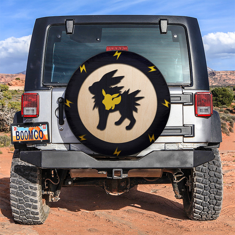 Jolteon Eevee Pokemon Evolution Pokemon Jeep Car Spare Tire Covers Gift For Campers Nearkii