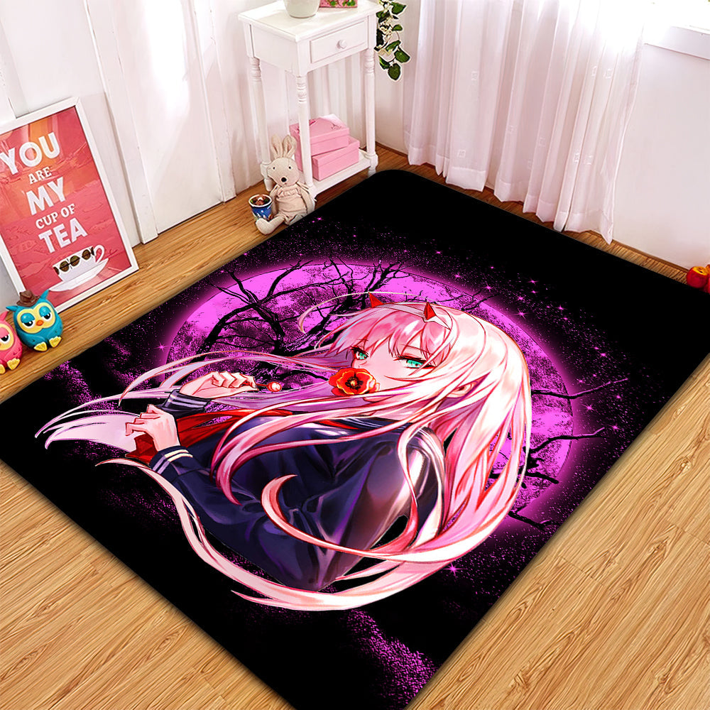 Zero Two Darling In The Franxx Moonlight Area Carpet Rug Home Decor Bedroom Living Room Decor Nearkii