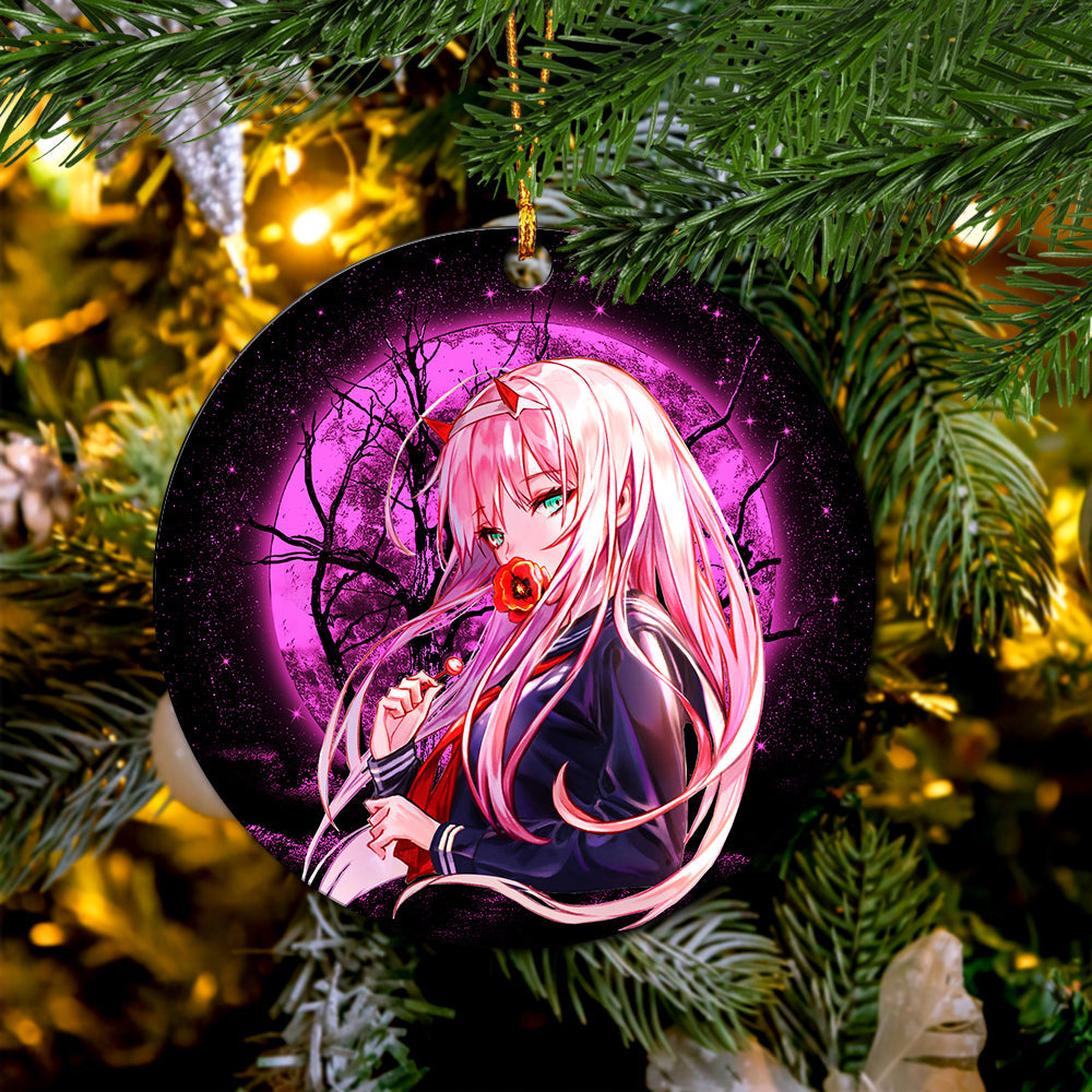 Zero Two Moonlight Mica Circle Ornament Perfect Gift For Holiday Nearkii