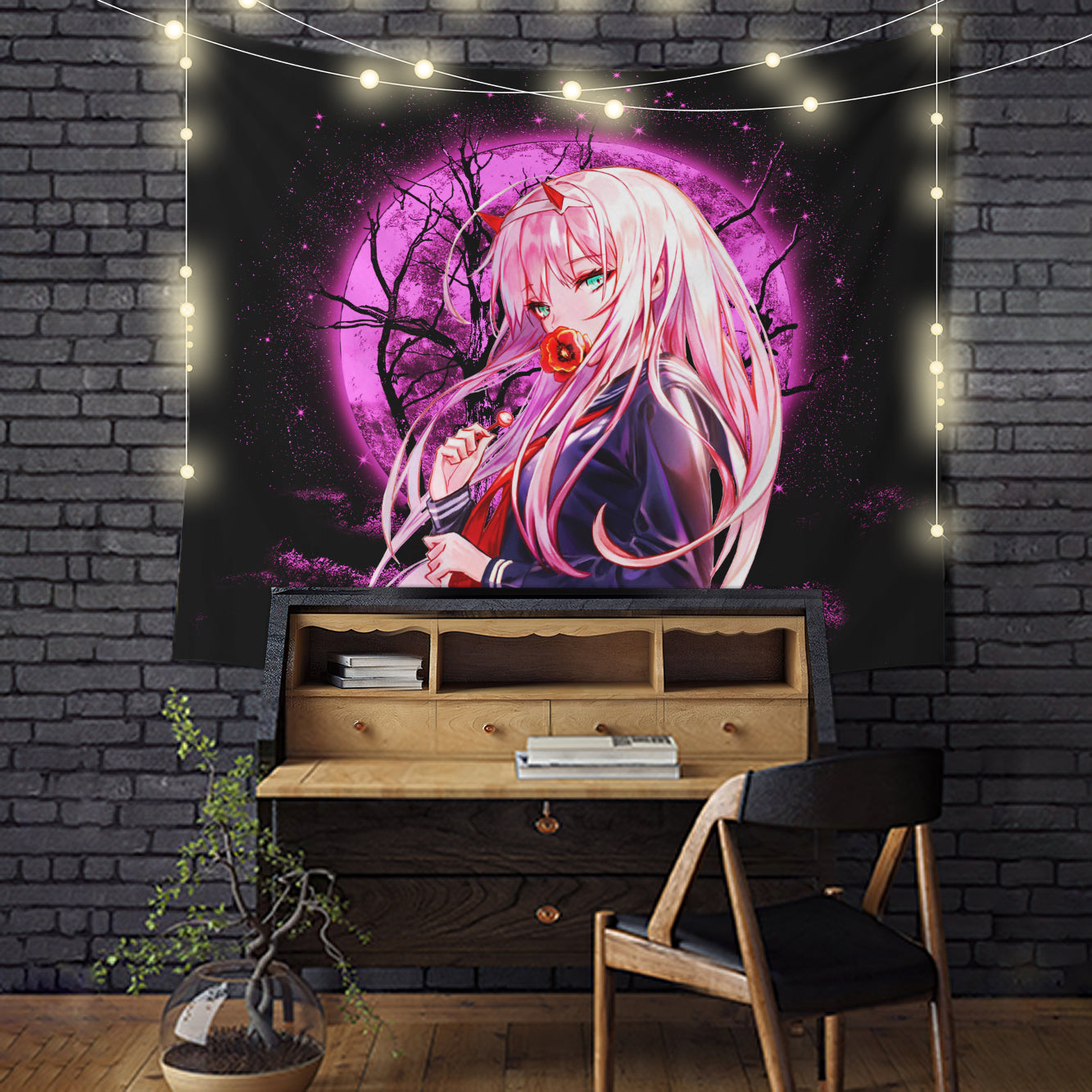 Zero Two Moonlight Tapestry Room Decor Nearkii