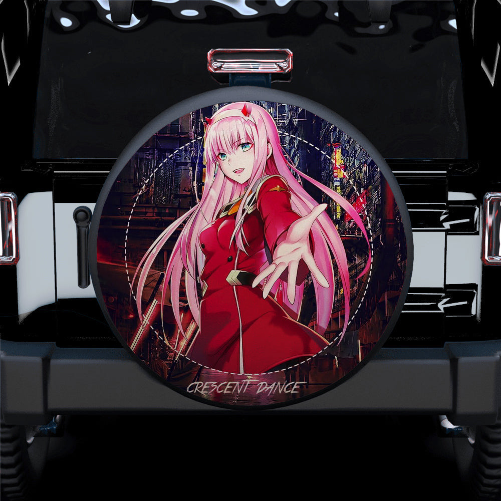 Zero Two Anime Girl Car Spare Tire Covers Gift For Campers Nearkii