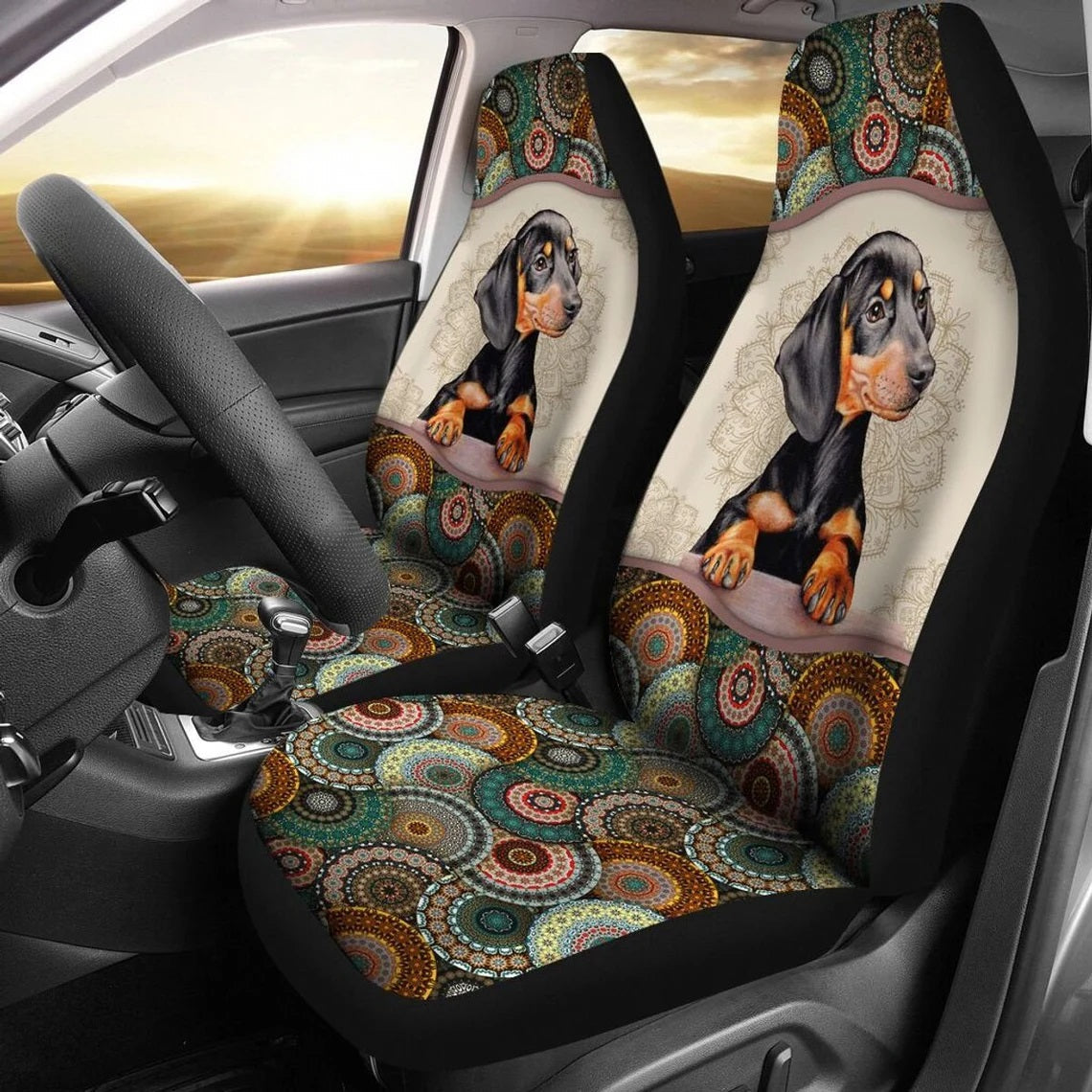 Dachshund Mandala Car Seat Covers Nearkii