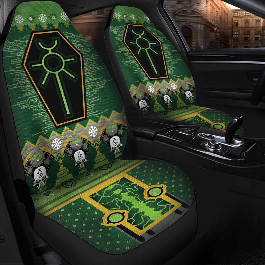 Christmas Warhammer 40k Christmas Green Premium Custom Car Seat Covers Decor Protectors Nearkii