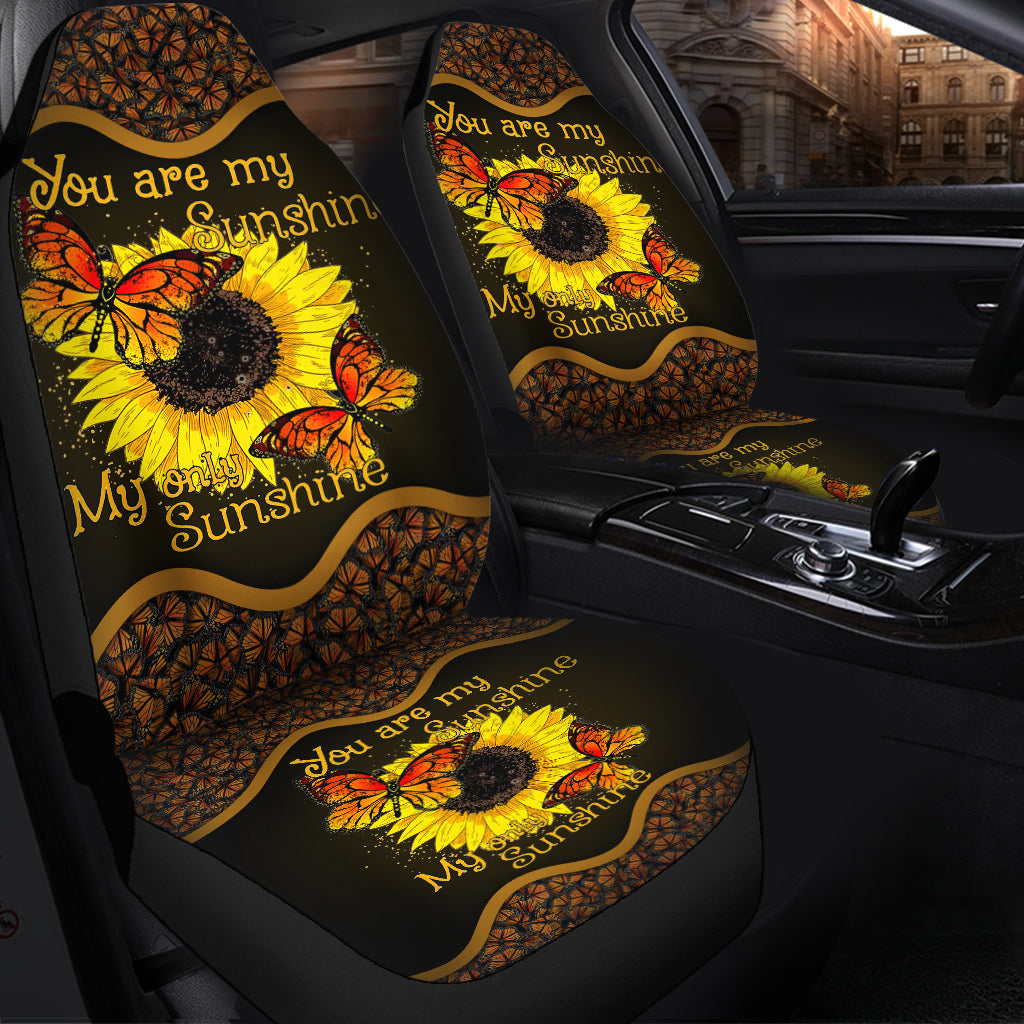 You Are My Sunshine Sunflower Butterfly Car Seat Cover Nearkii