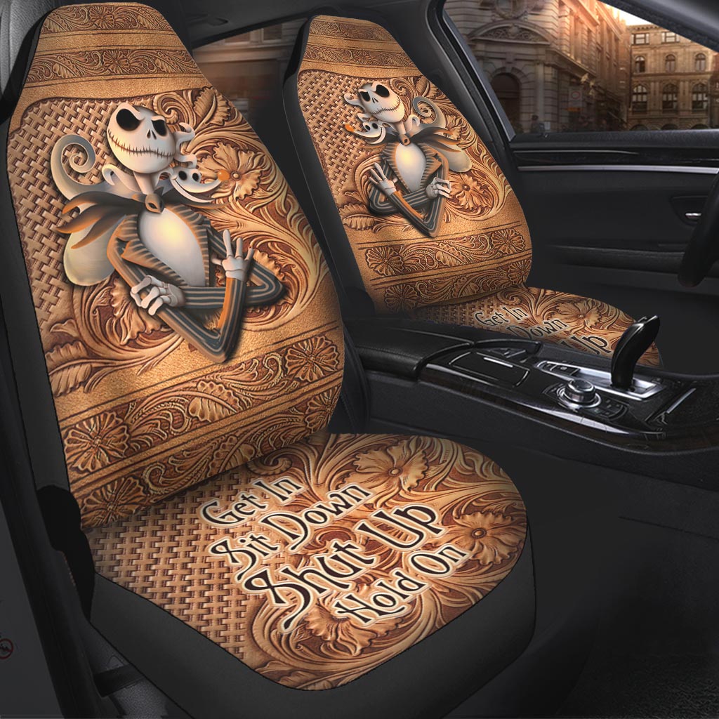 Get In Sit Down Shut Up Hold On-Jack Skellington Seat Covers Nearkii