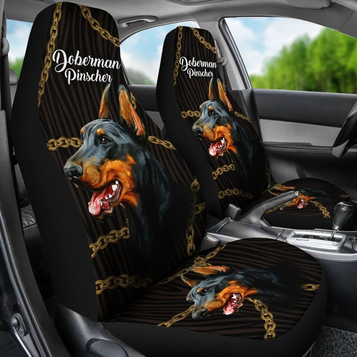 Doberman Awesome Custom Car Seat Covers Nearkii