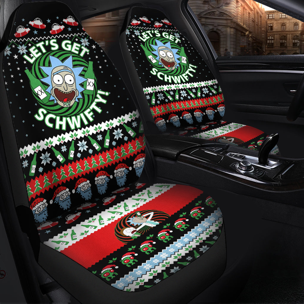 Rick Morty Christmas Premium Custom Car Seat Covers Decor Protectors Nearkii