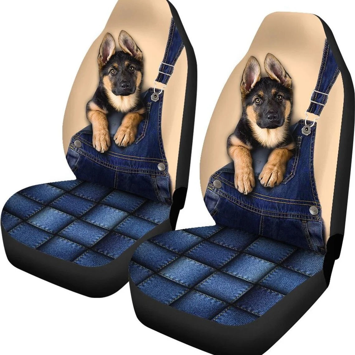 German Shepherd Cute Custom Car Seat Covers Nearkii