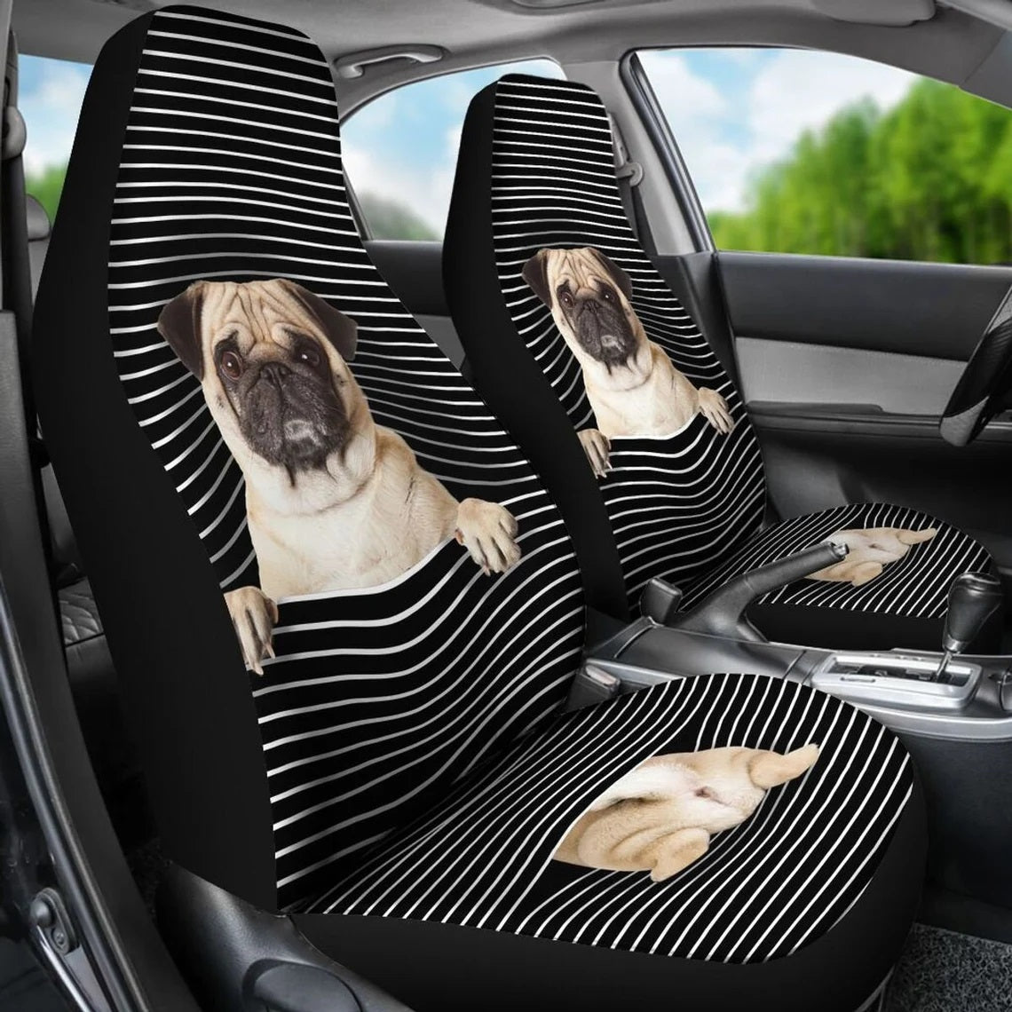 Pug Custom Car Seat Covers Nearkii