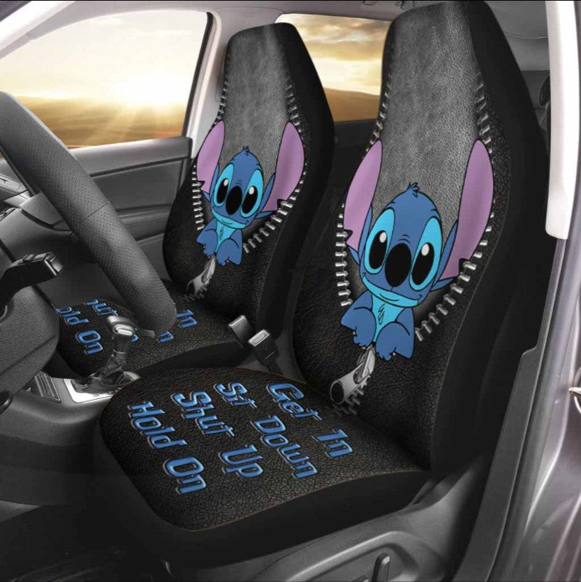 Stitch Get In Sit Down Shut Up Hold On Car Seat Cover Nearkii