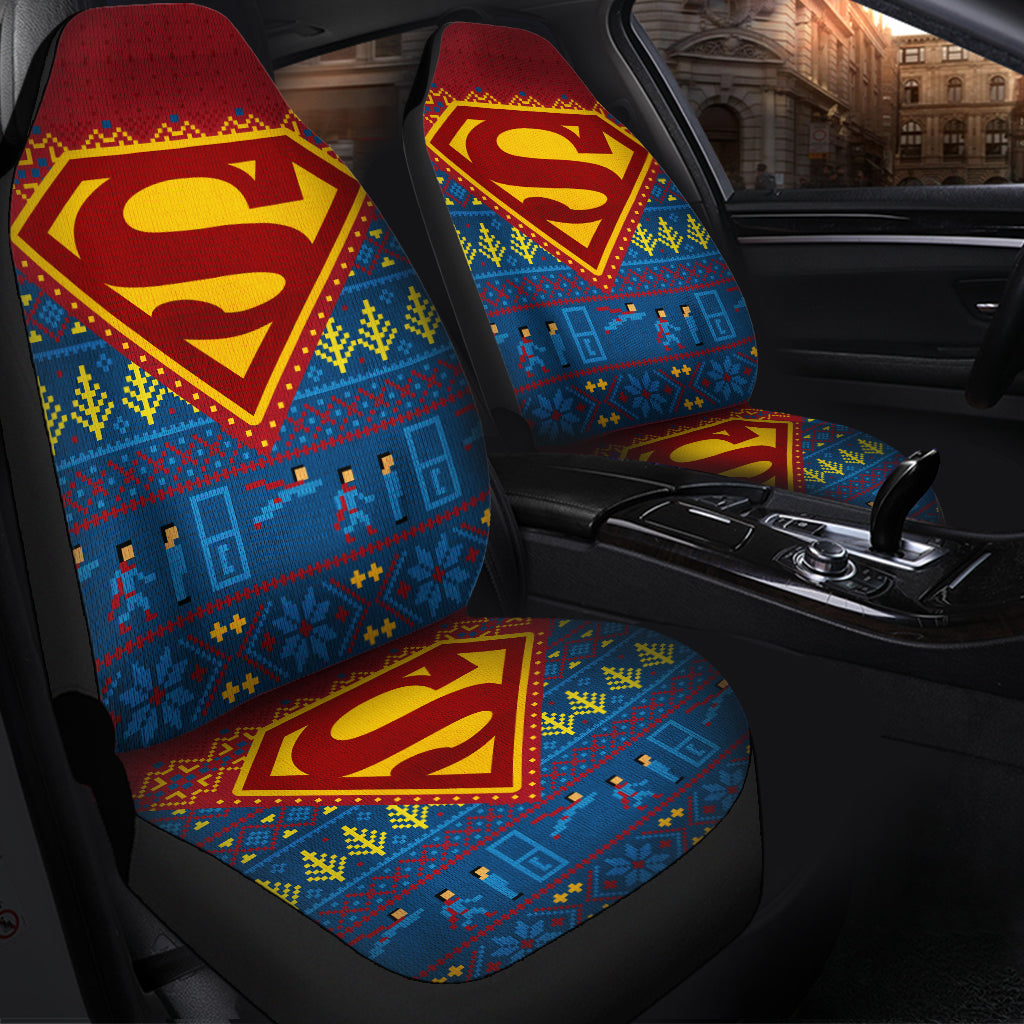 Superman Christmas Premium Custom Car Seat Covers Decor Protectors Nearkii