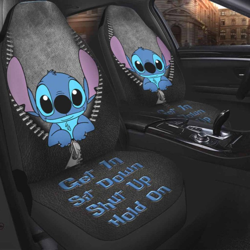 Stitch Get In Sit Down Shut Up Hold On Car Seat Cover Nearkii