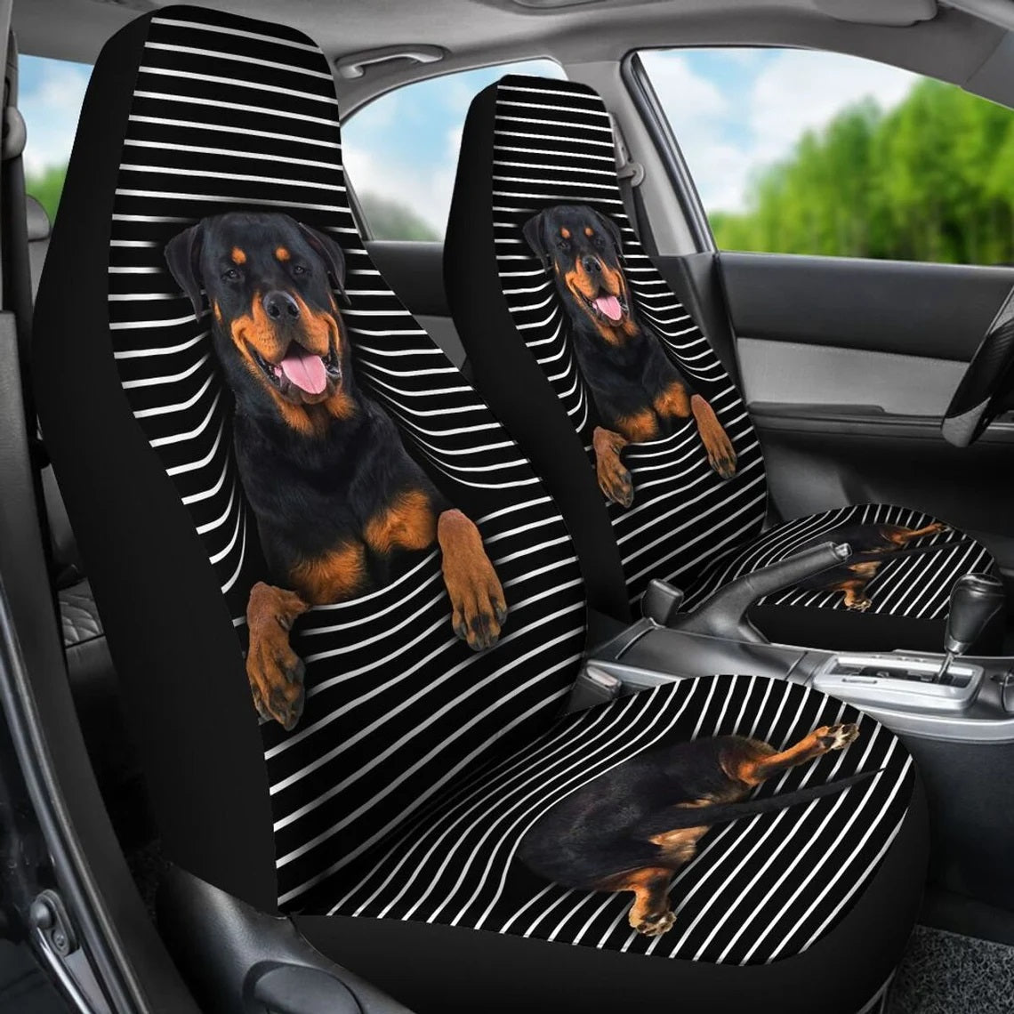 Rottweiler Custom Car Seat Covers Nearkii