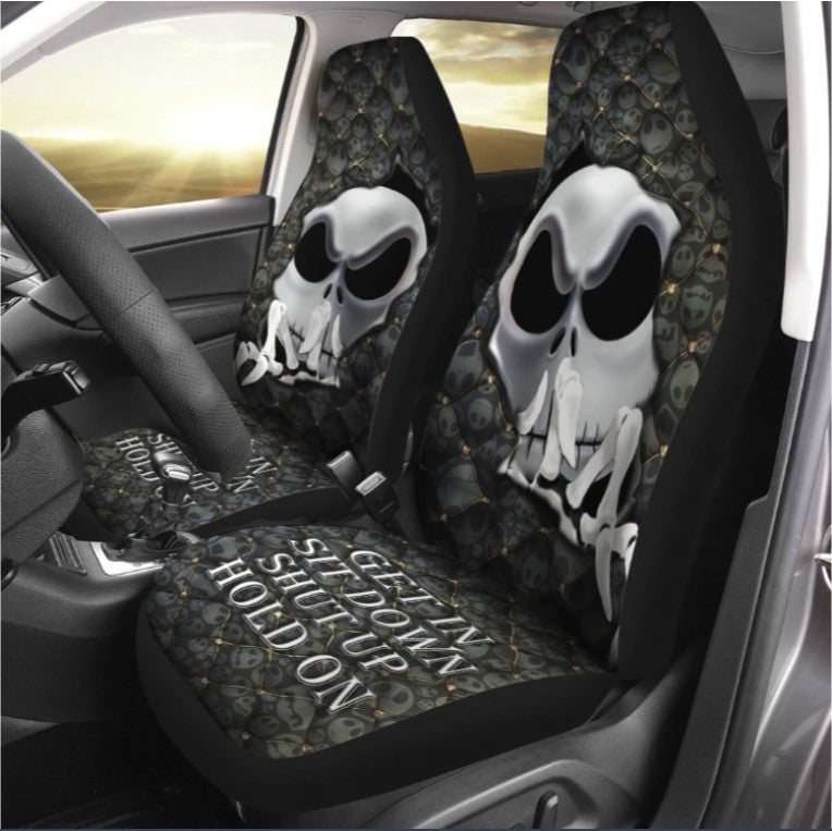 Nightmare Jack Skellington Get In Sit Down Shut Up Hold On Seat Cover Nearkii