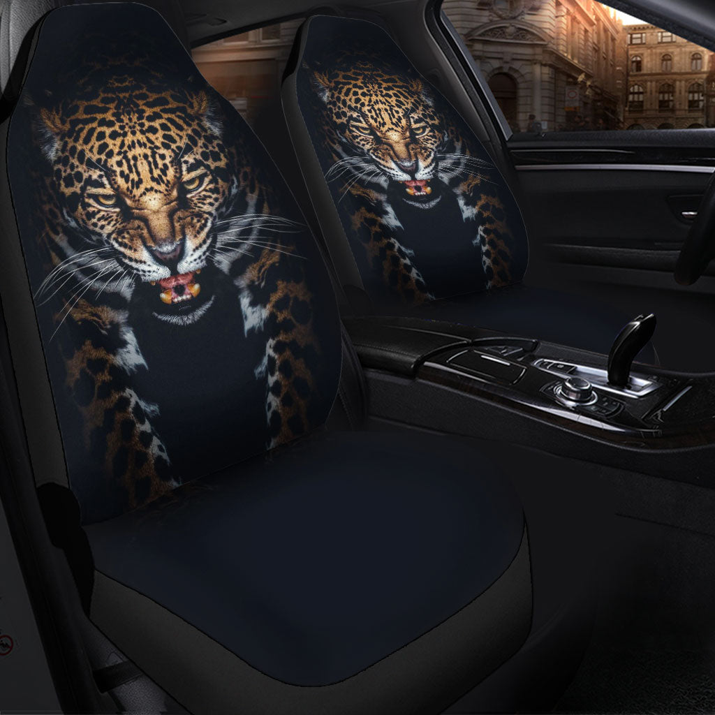 Angry Leopard Premium Custom Car Seat Covers Decor Protector Nearkii