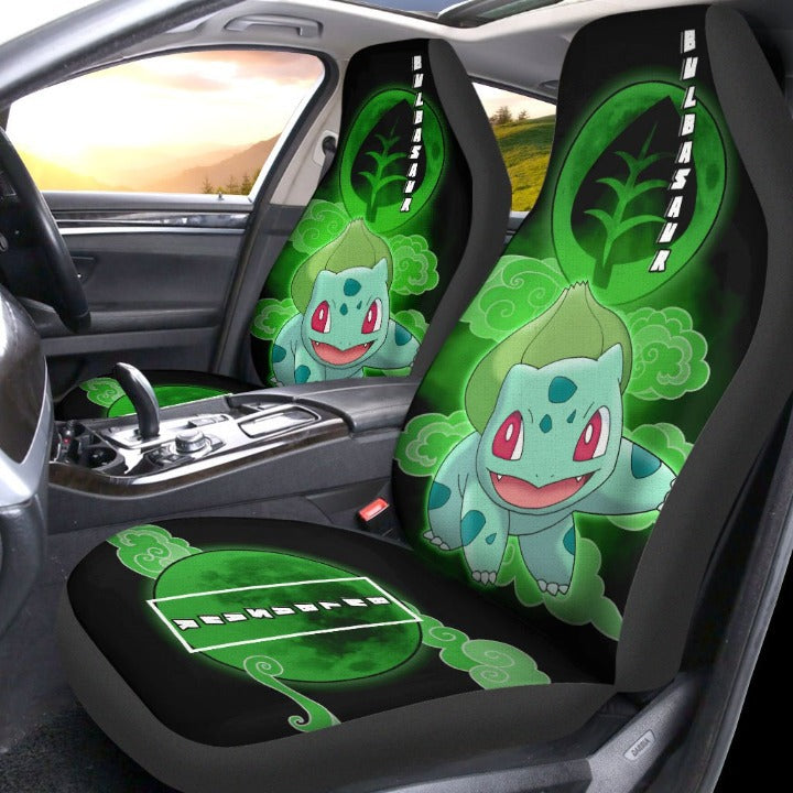 Custom Pokemon Bulbasaur Anime Car Seat Covers Nearkii