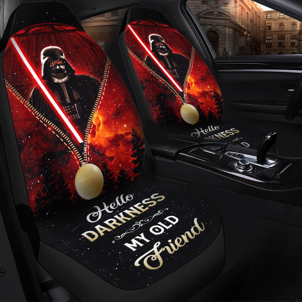 Red Darth Vader Death Star Darkness Premium Custom Car Seat Covers Decor Protectors Nearkii