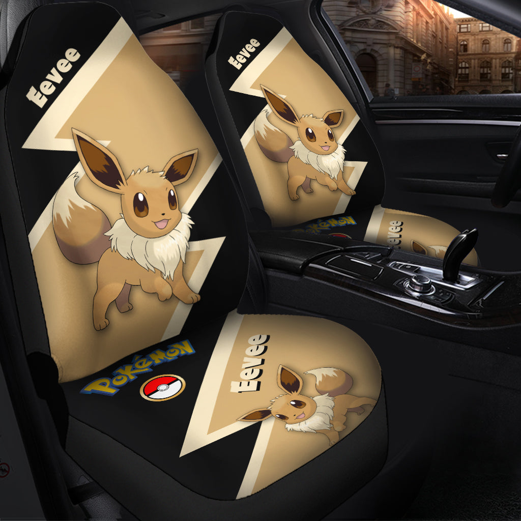 Eevee Pokemon Premium Custom Car Seat Covers Decor Protectors Nearkii