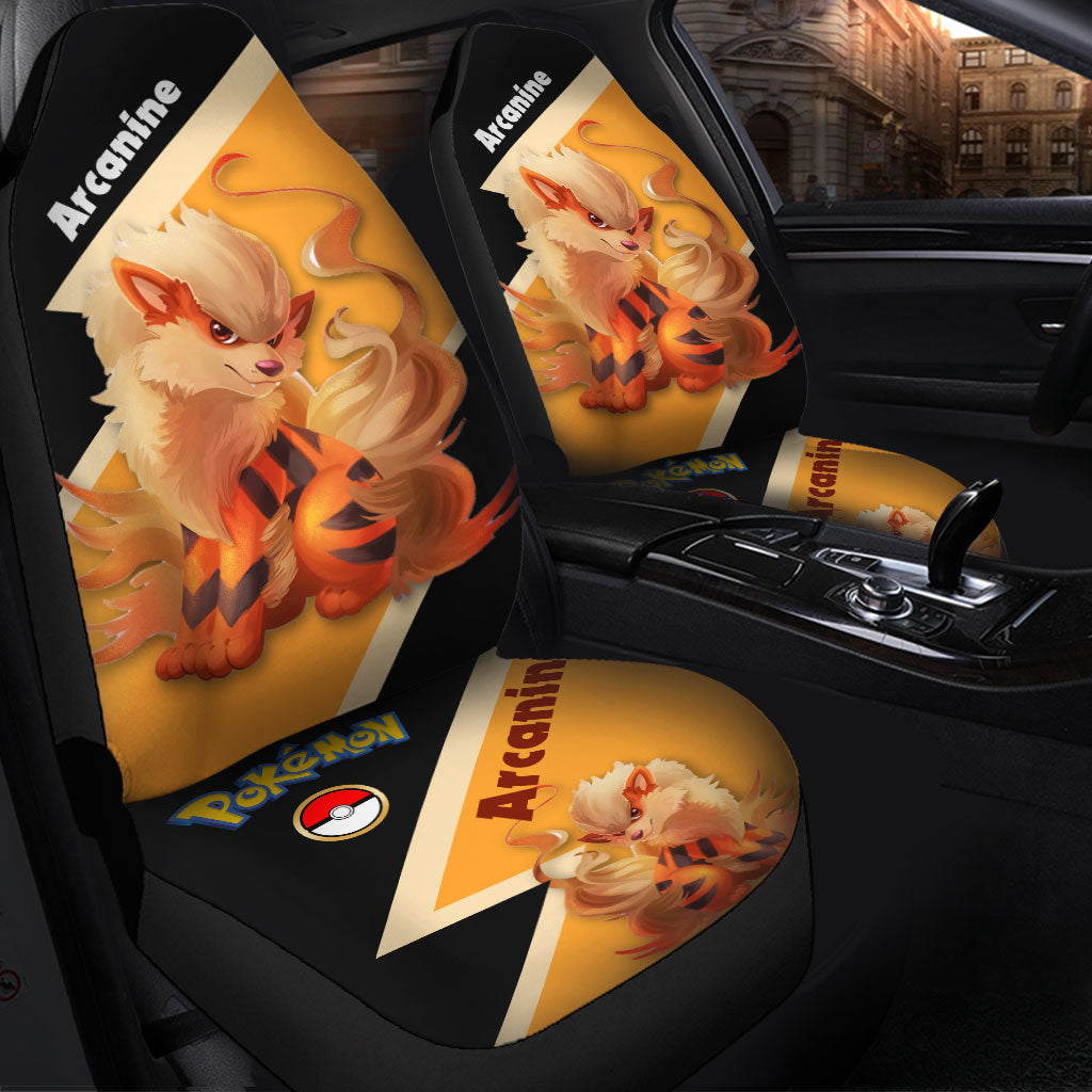 Arcanine Pokemon Premium Custom Car Seat Covers Decor Protectors Nearkii