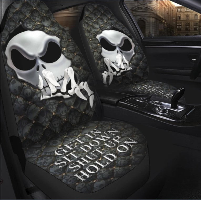 Nightmare Jack Skellington Get In Sit Down Shut Up Hold On Seat Cover Nearkii