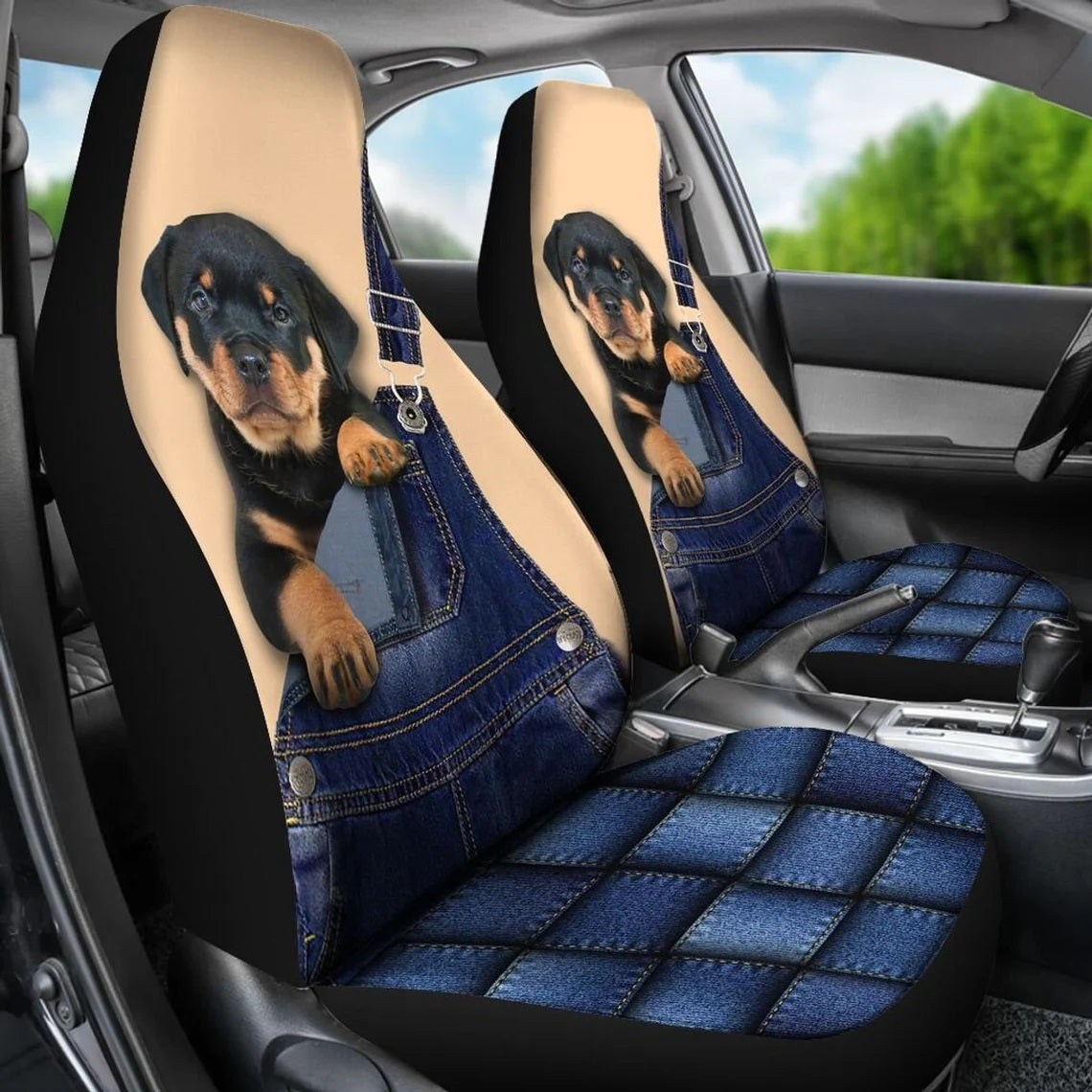 Rottweiler Cute Custom Car Seat Covers Nearkii