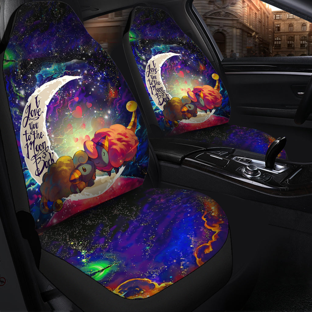 Mareep Pokemon Love You To The Moon Galaxy Premium Custom Car Seat Covers Decor Protectors Nearkii