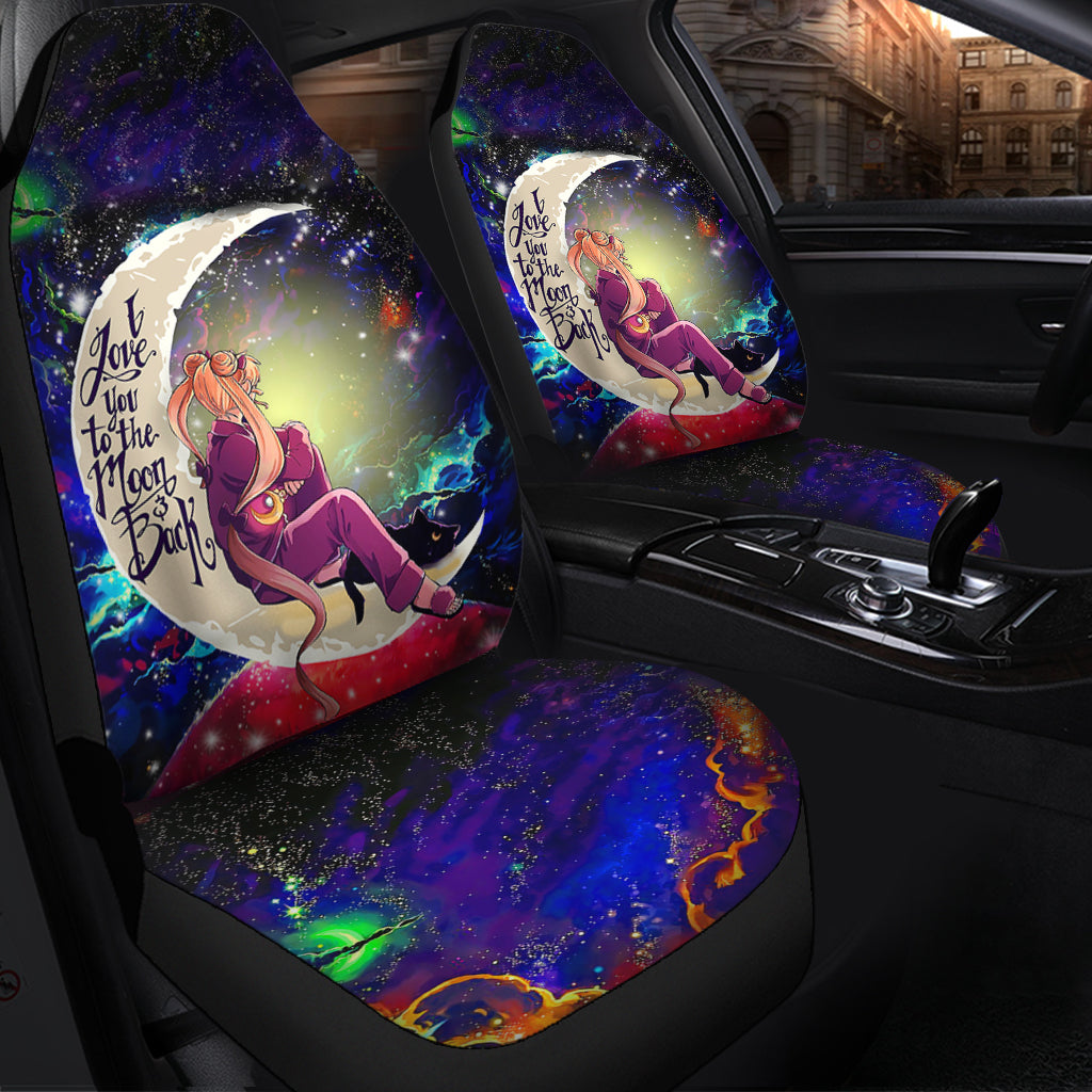 Sailor Moon Anime Love You To The Moon Galaxy Premium Custom Car Seat Covers Decor Protectors Nearkii