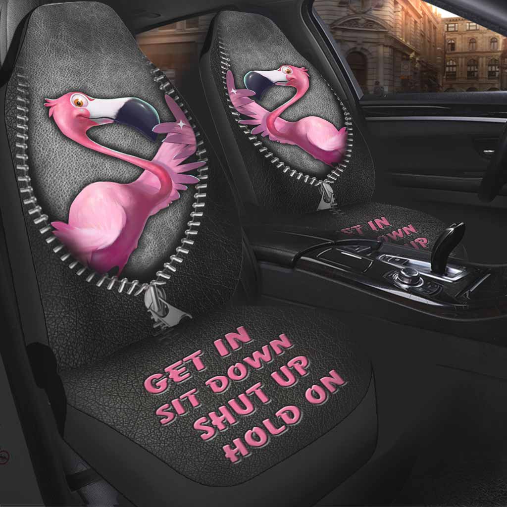 Flamingo Get In Sit Down Shut Up Hold On Car Seat Covers Nearkii