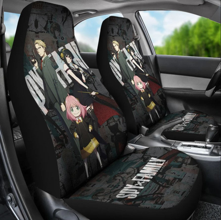 Loid Yor And Anya Forger Spy x Family Anime Premium Custom Car Seat Covers Decor Protectors Nearkii