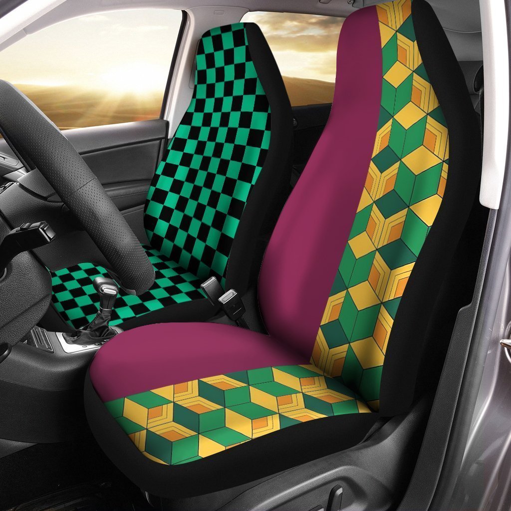 Demon Slayer Tanjiro And Giyuu Car Seat Covers Nearkii