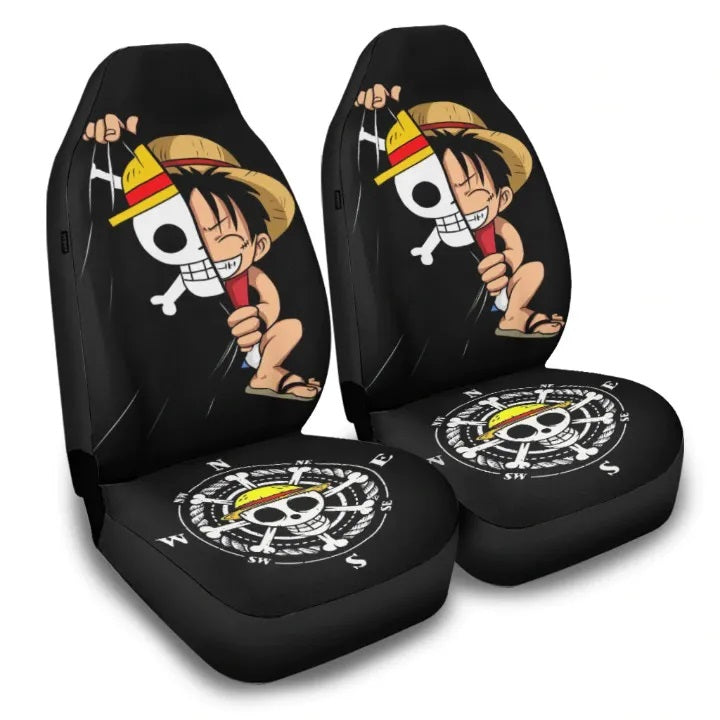 Luffy Hiding Cute One Piece Anime Car Seat Cover Nearkii