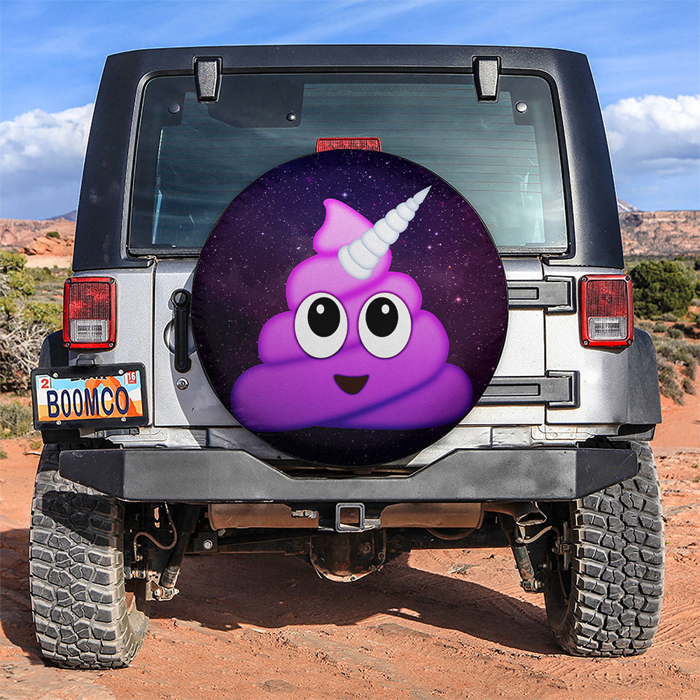 Cute Shit Unicorn Galaxy Jeep Car Spare Tire Covers Gift For Campers Nearkii