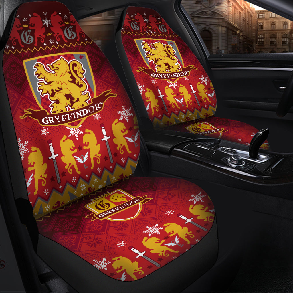 Harry Potter Gryffindor Christmas Premium Custom Car Seat Covers Decor Protectors Nearkii